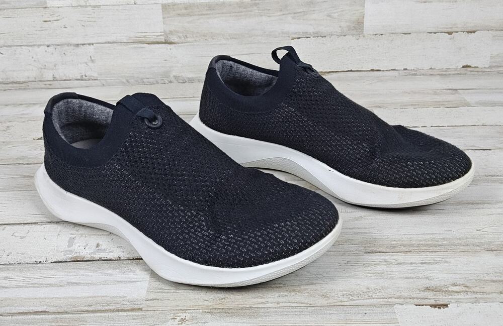 Allbirds Tree Dasher Relay Men's 12 Black Wool Slip On Sneakers Running Shoes